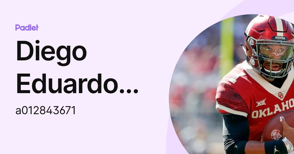 Diego Eduardo Gorrzegz Alvarado (a012843671) profile | Padlet
