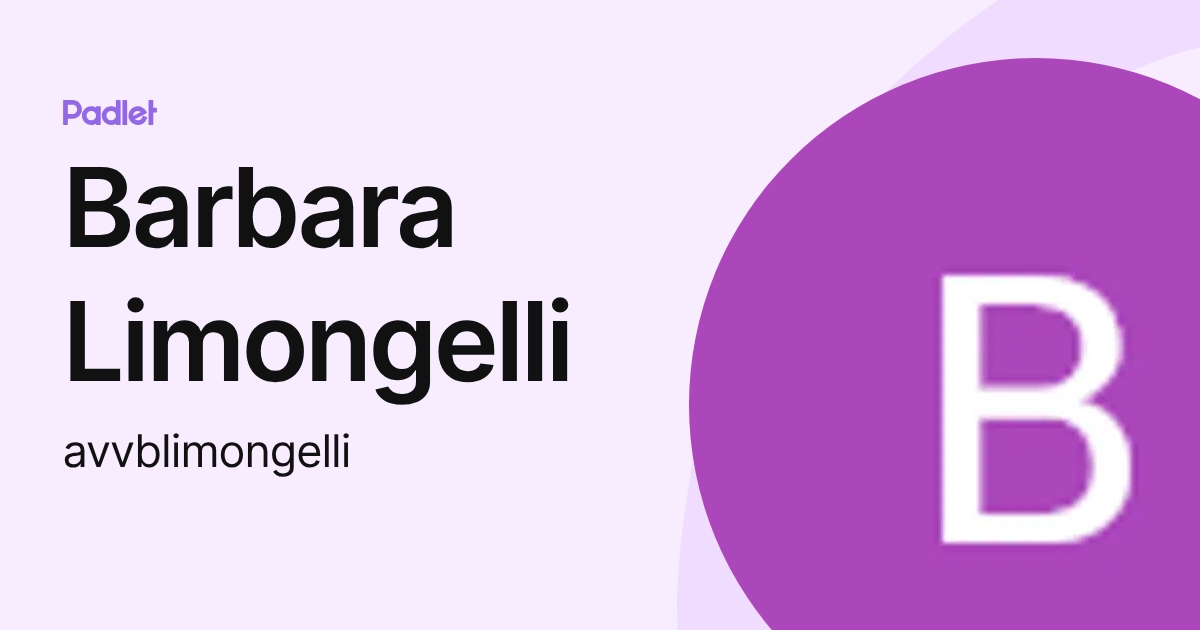 Barbara Limongelli (avvblimongelli) profile | Padlet