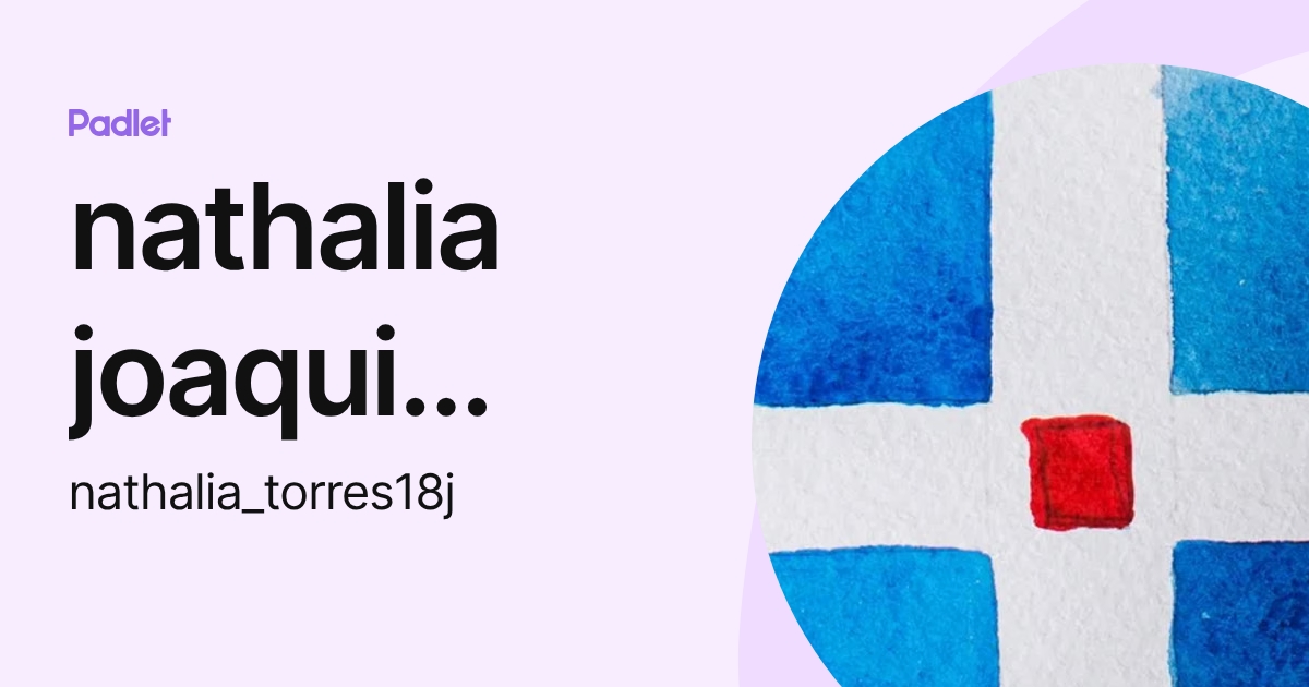 nathalia joaqui torres (nathalia_torres18j) profile | Padlet