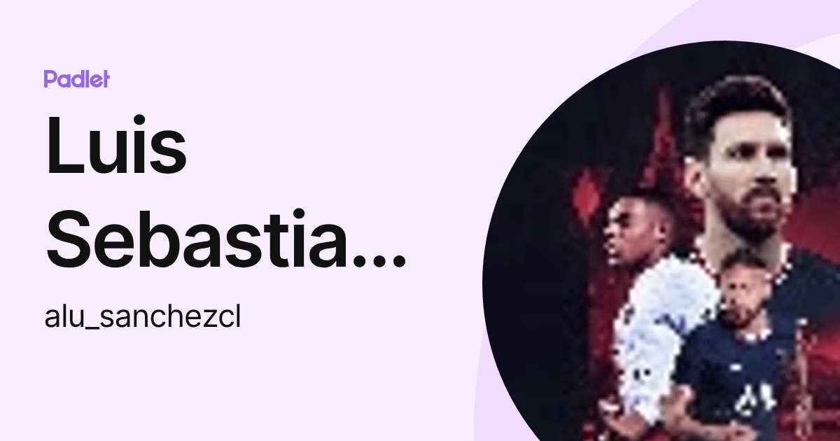 Luis Sebastian Sanchez Chávez (alu_sanchezcl) profile | Padlet