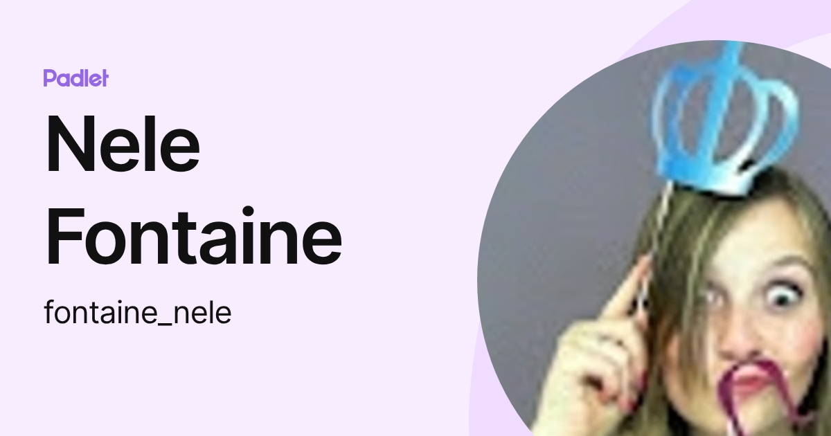 Nele Fontaine (fontaine_nele) profile | Padlet