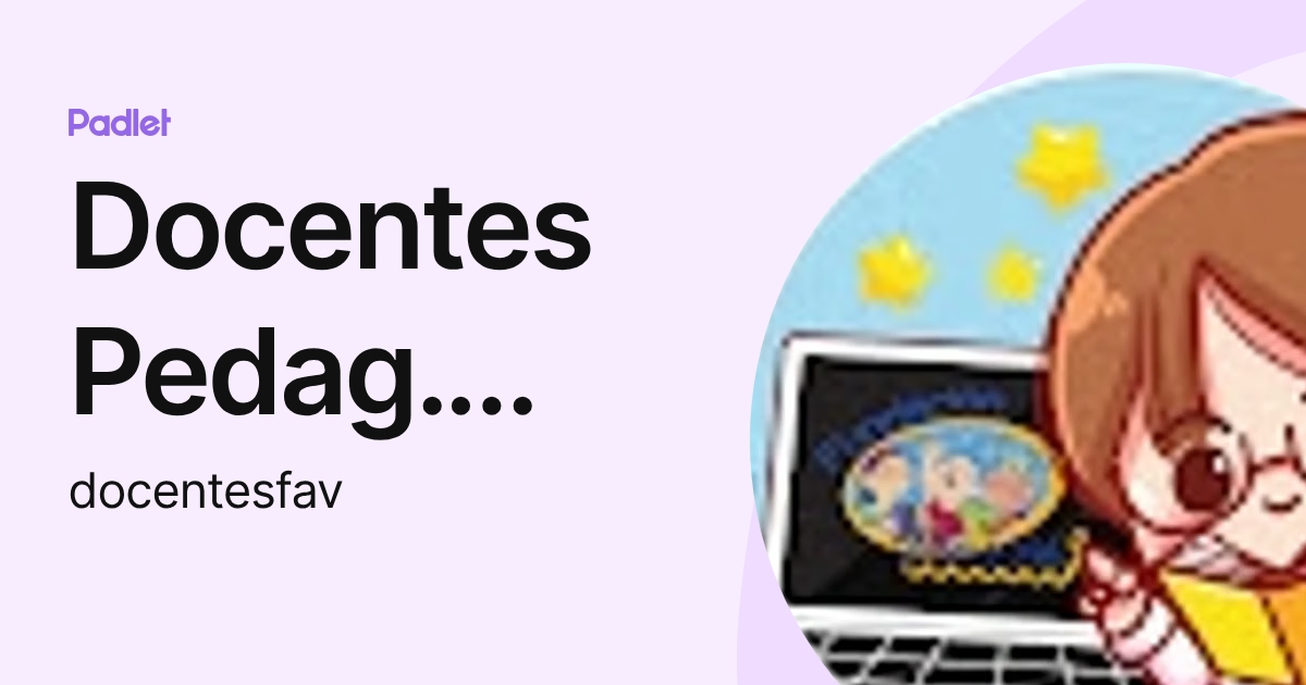 Docentes Pedag. Hospitalaria (docentesfav) profile | Padlet