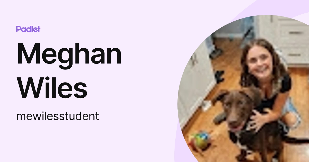 Meghan Wiles (mewilesstudent) profile | Padlet