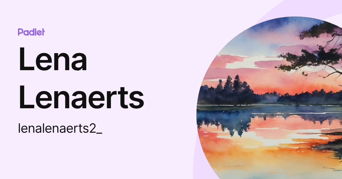 Lena Lenaerts (lenalenaerts2_) profile | Padlet