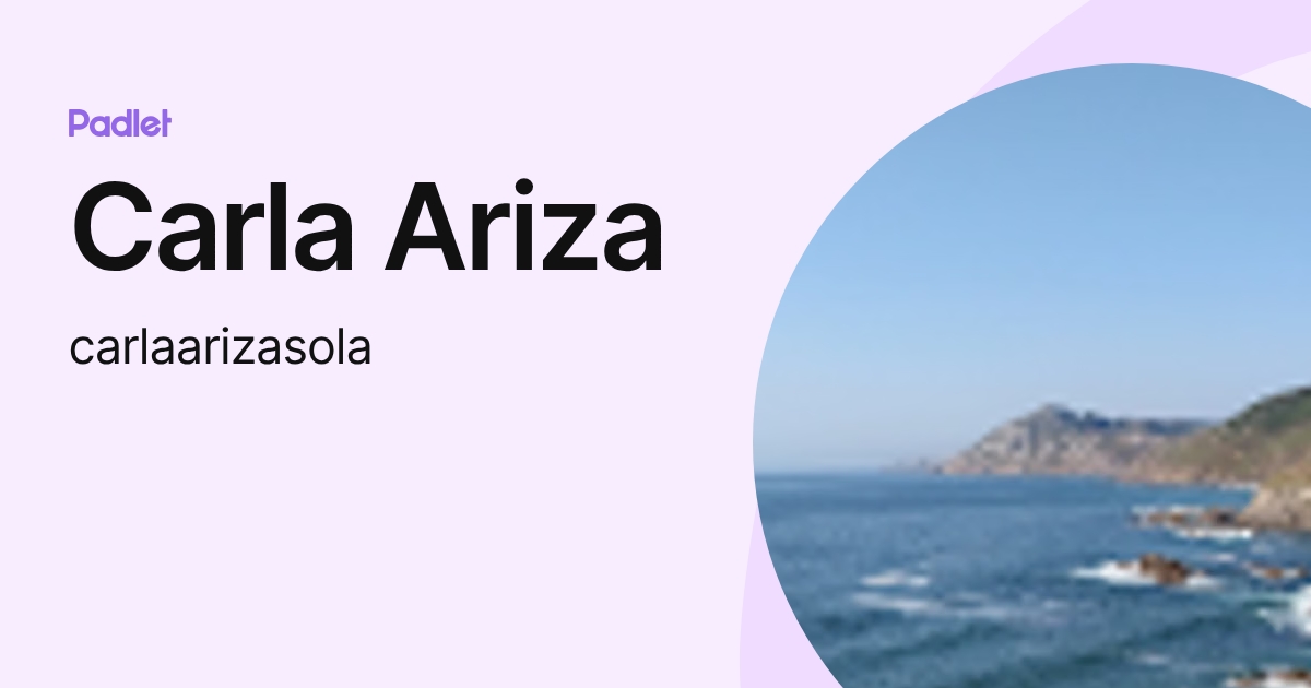 Carla Ariza (carlaarizasola) profile | Padlet