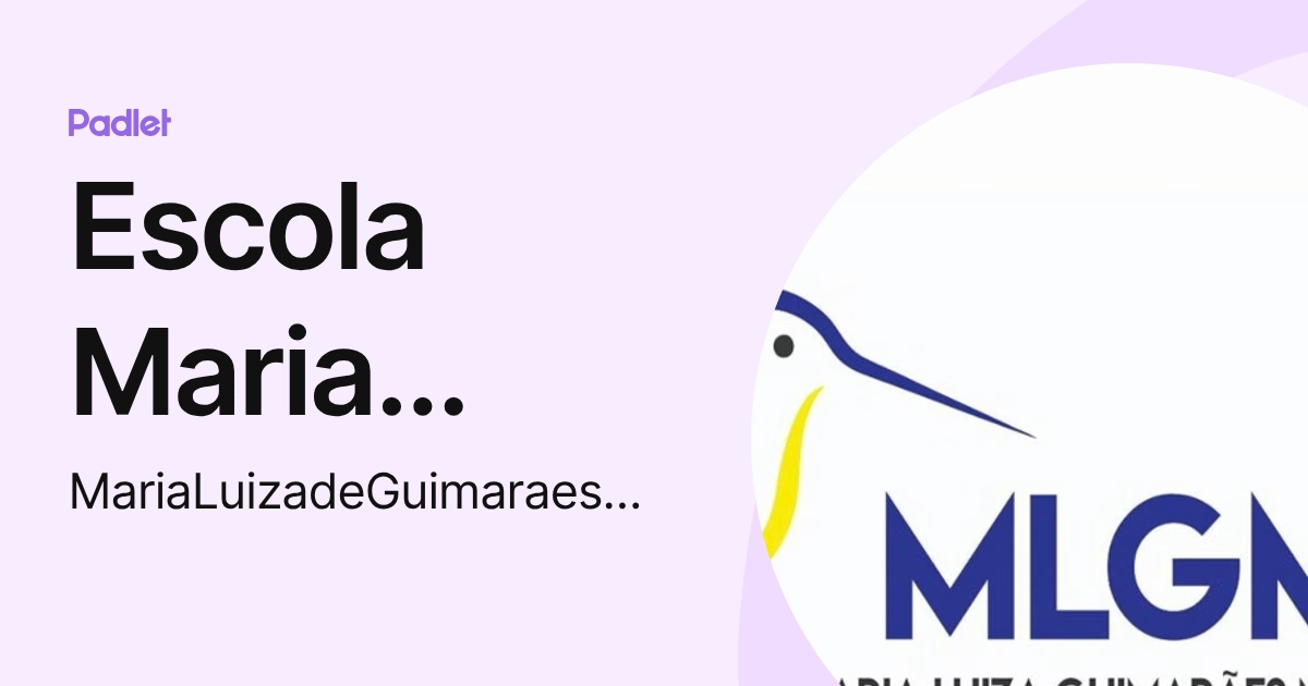Escola Maria Luiza Guimarães Medeiros (MariaLuizadeGuimaraesMedeiros ...