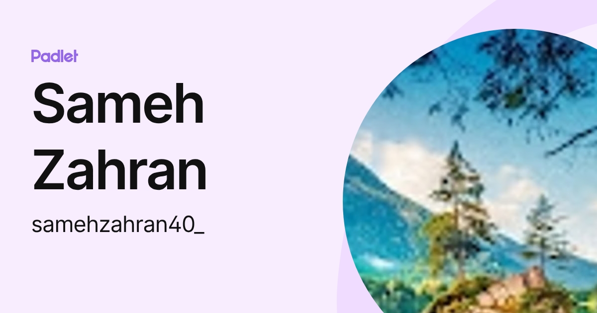 Sameh Zahran (samehzahran40_) profile | Padlet
