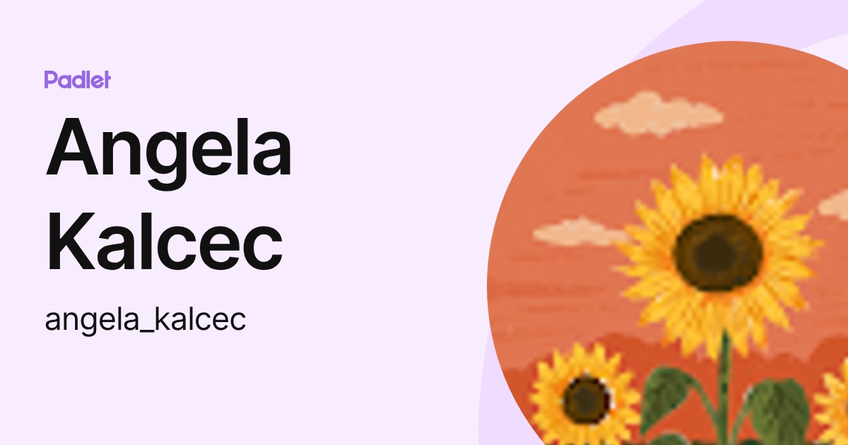 Angela Kalcec (angela_kalcec) profile | Padlet