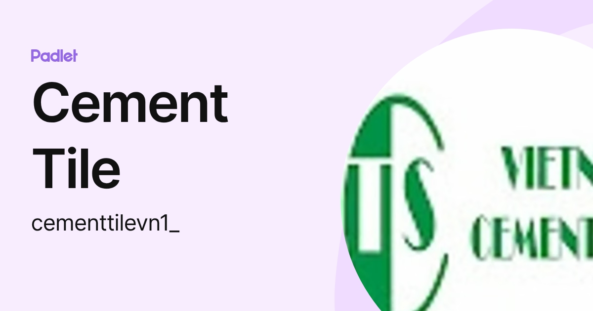 Cement Tile (cementtilevn1_) profile | Padlet