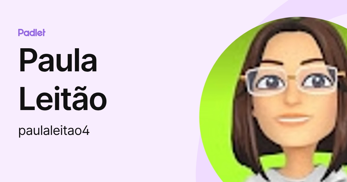 Paula Leitão (paulaleitao4) profile | Padlet