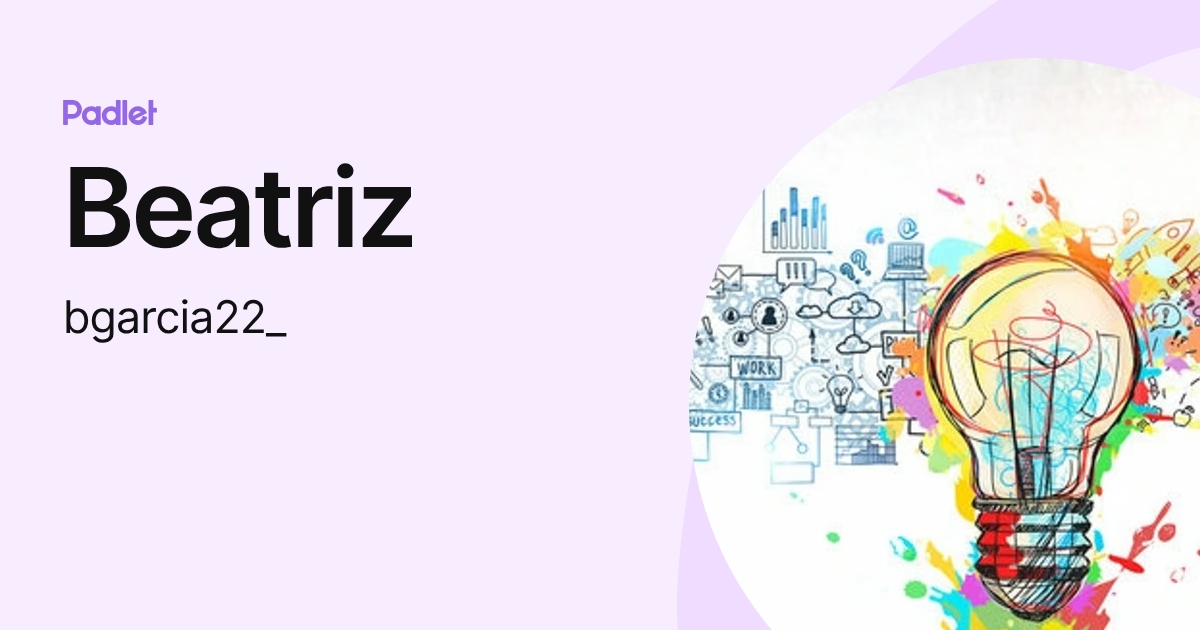 Beatriz (bgarcia22_) profile | Padlet
