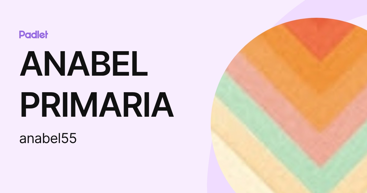 ANABEL PRIMARIA (anabel55) profile | Padlet