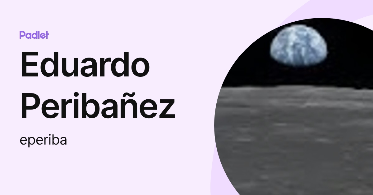 Eduardo Peribañez (eperiba) profile | Padlet