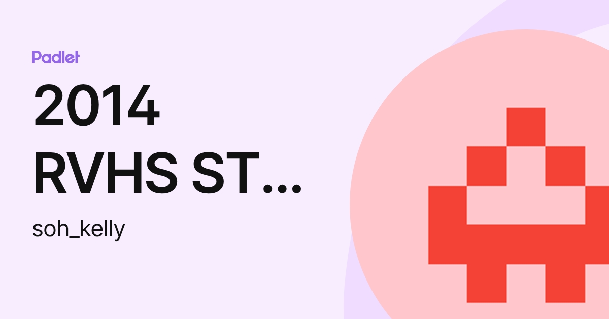 2014 RVHS STU KELLY SOH YAN XUAN (soh_kelly) profile | Padlet