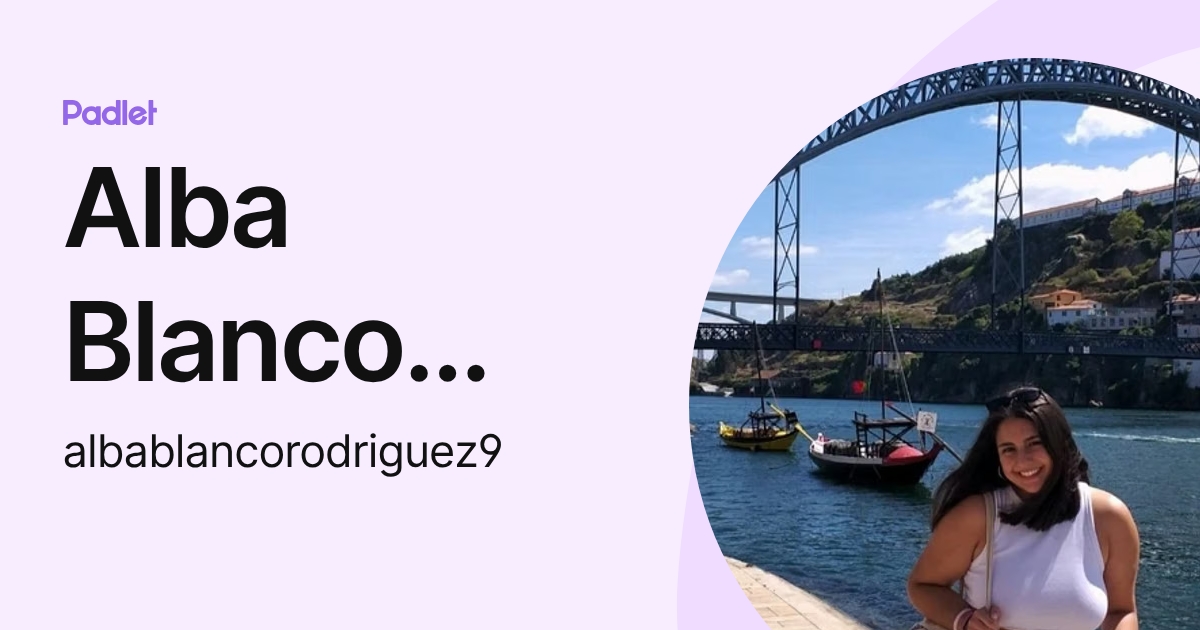 Alba Blanco Rodríguez (albablancorodriguez9) profile | Padlet