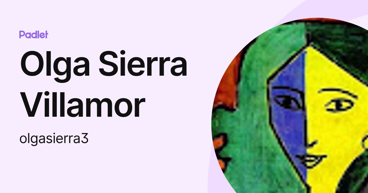 Olga Sierra Villamor (olgasierra3) profile | Padlet