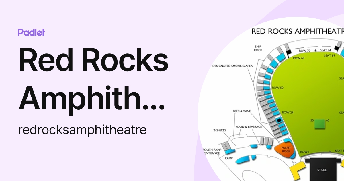 Red Rocks Amphitheatre (redrocksamphitheatre) profile | Padlet
