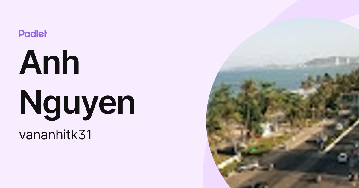 Anh Nguyen (vananhitk31) profile | Padlet