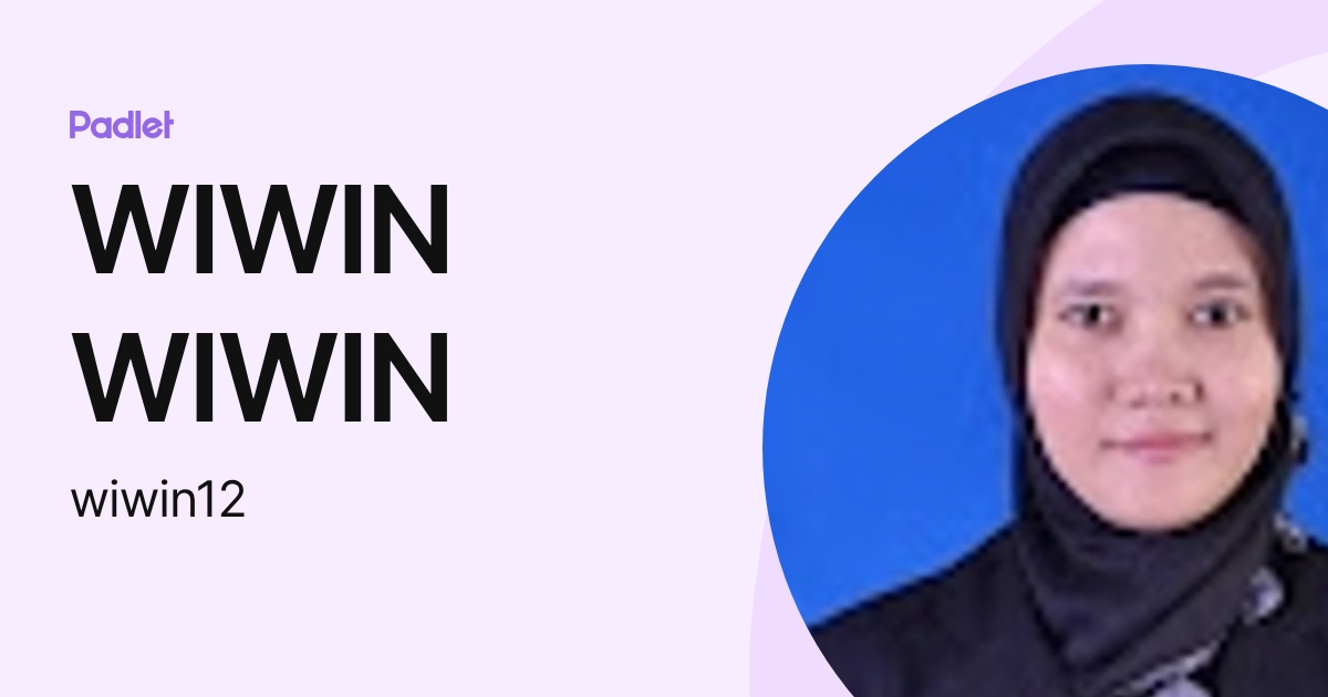 WIWIN WIWIN (wiwin12) profile | Padlet