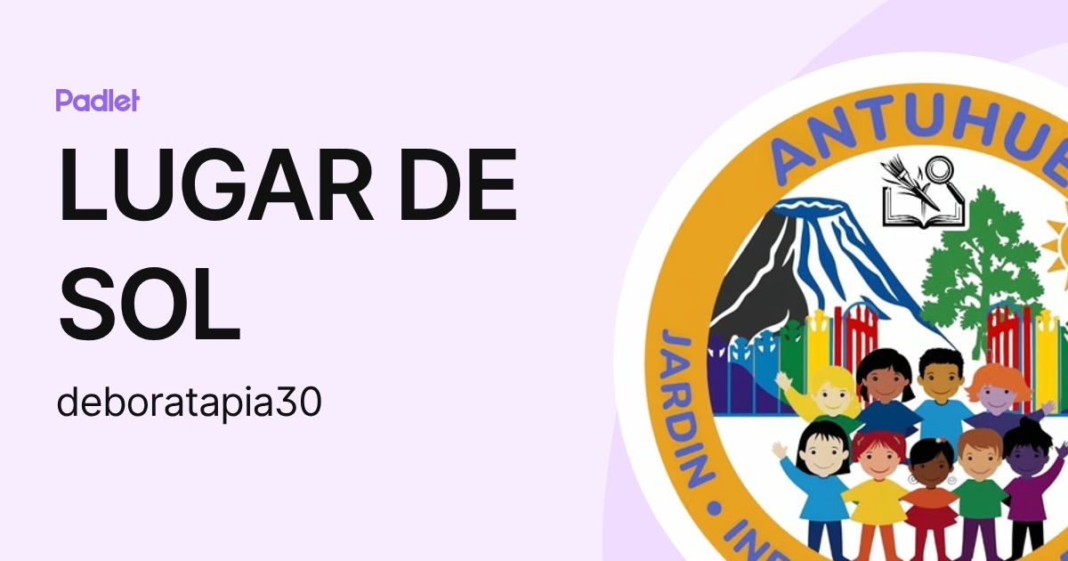 LUGAR DE SOL (deboratapia30) profile | Padlet