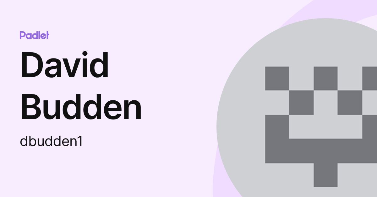 David Budden (dbudden1) profile | Padlet