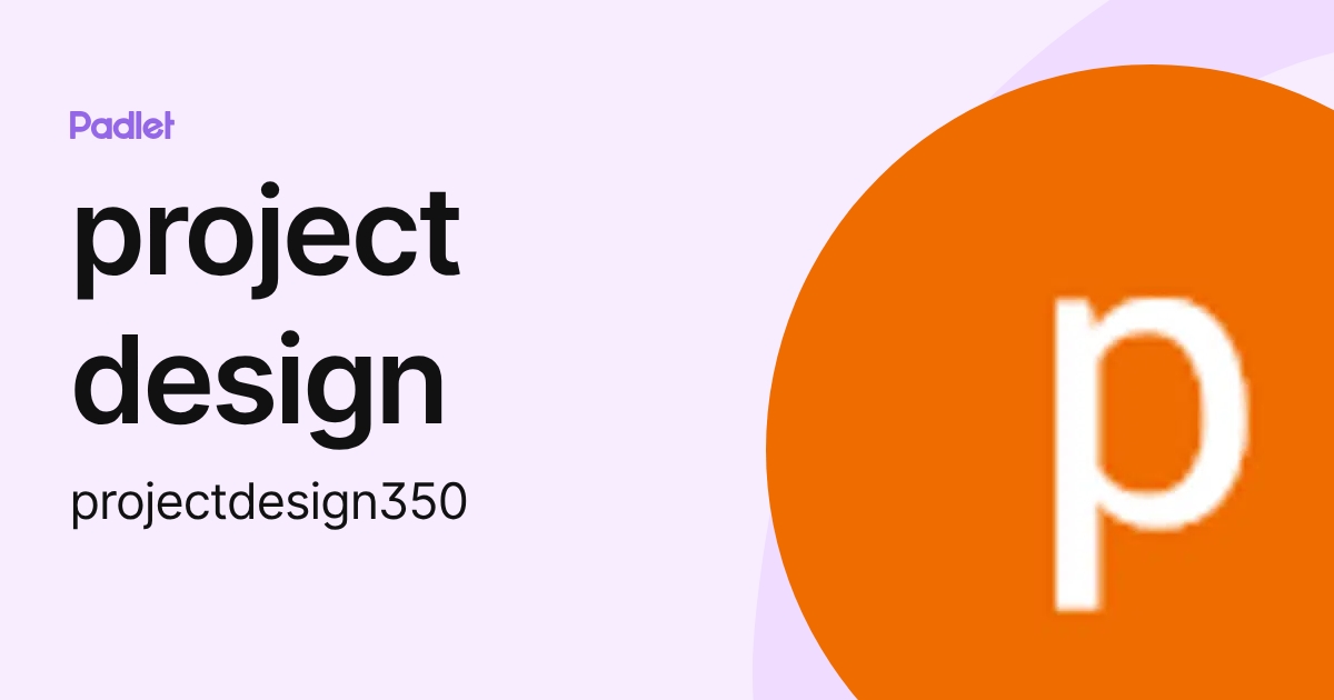 project design (projectdesign350) profile | Padlet