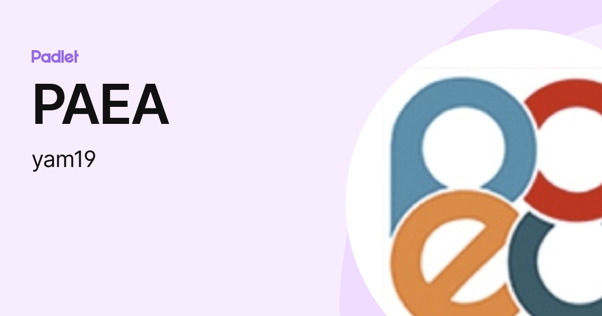 PAEA yam19 Profile Padlet Paea Yam19 Profile Padlet