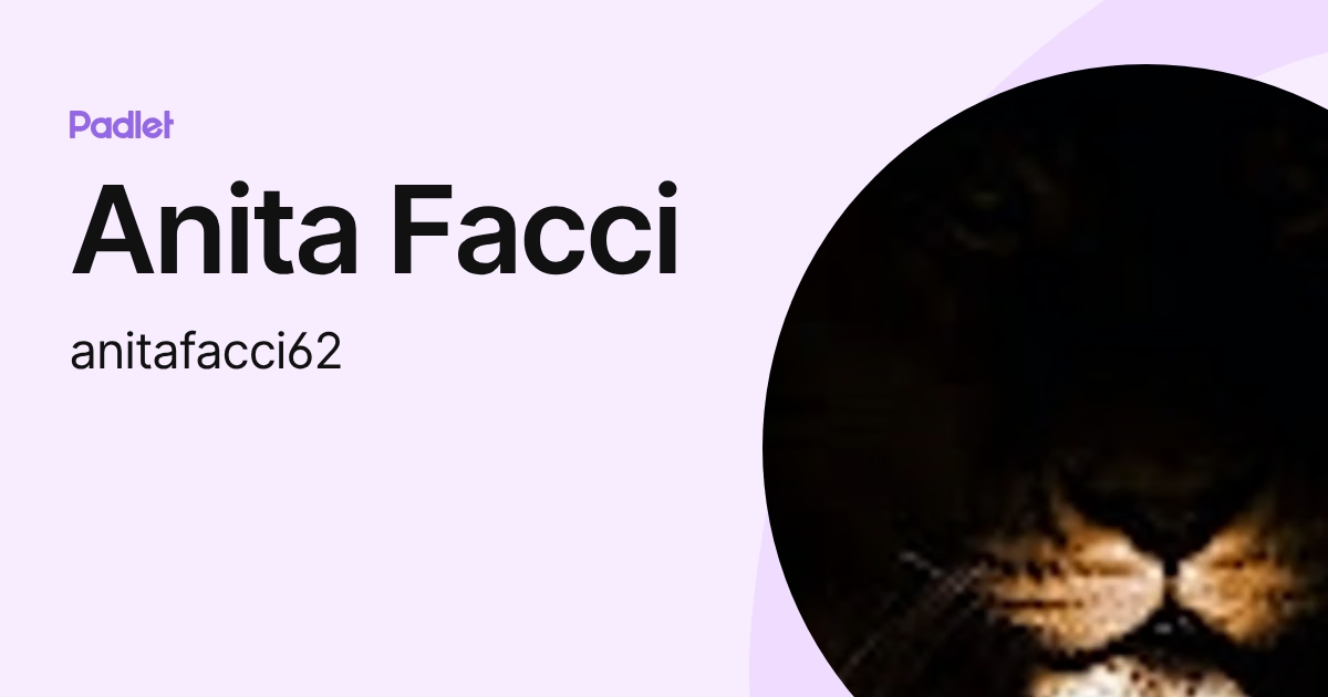 Anita Facci (anitafacci62) profile | Padlet