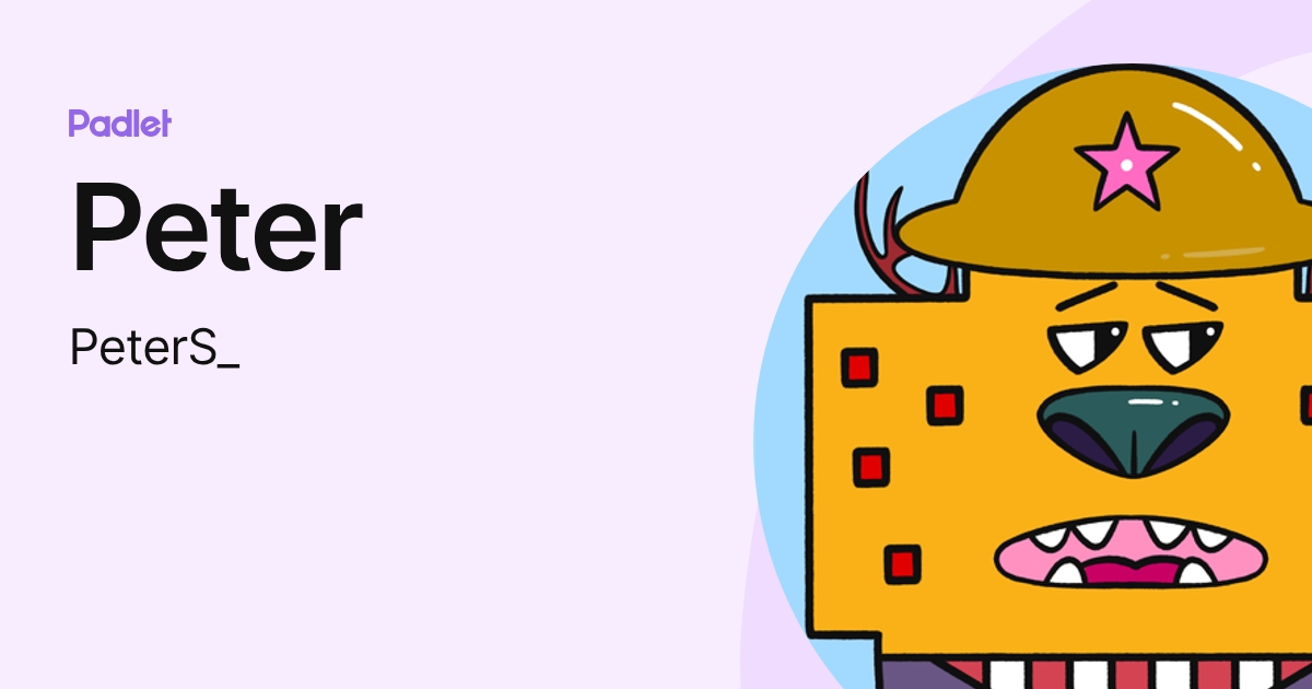 Peter (PeterS_) profile | Padlet
