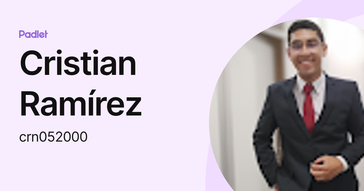 Cristian Ramírez (crn052000) profile | Padlet
