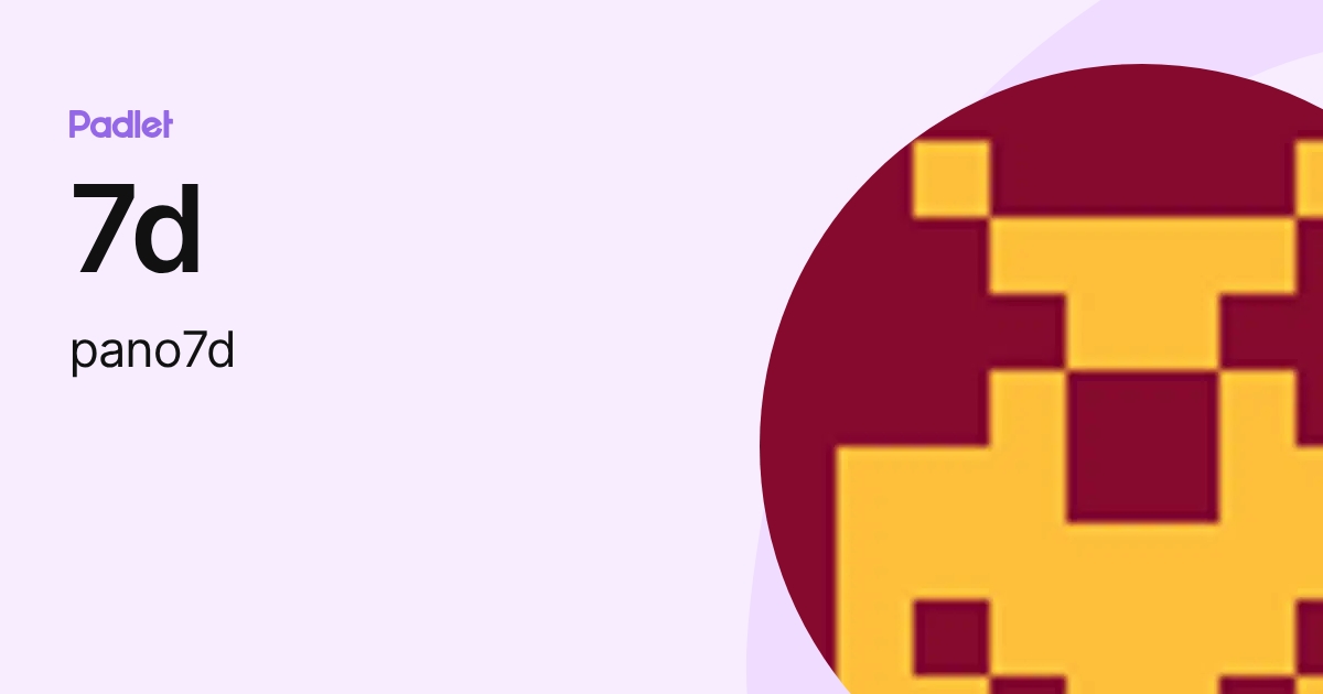 7d (pano7d) profile | Padlet
