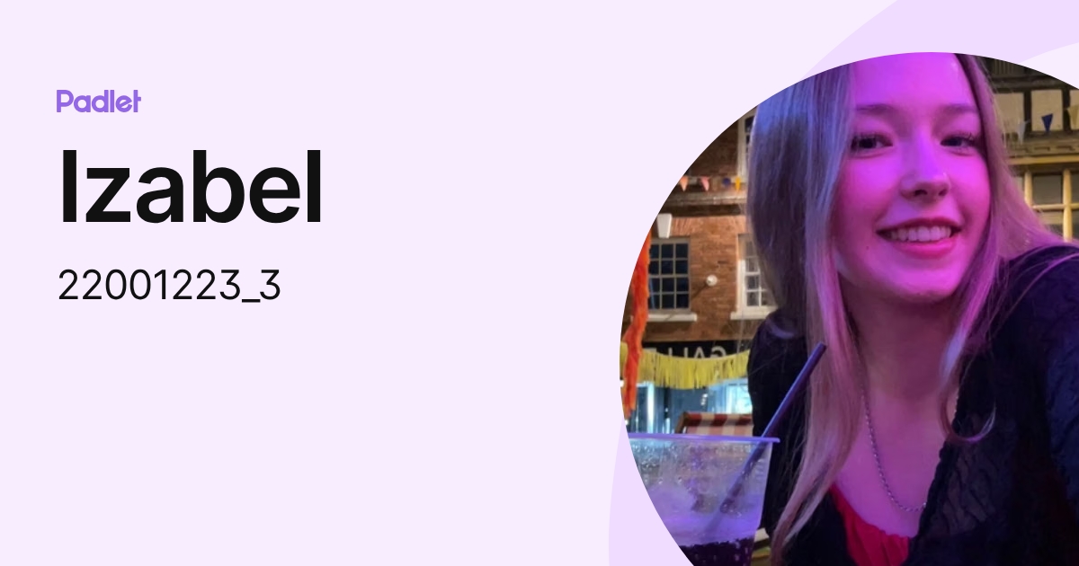 Izabel (22001223_3) profile | Padlet