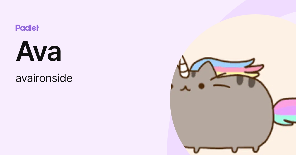 Ava (avaironside) profile | Padlet