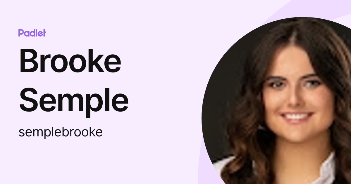Brooke Semple (semplebrooke) profile | Padlet