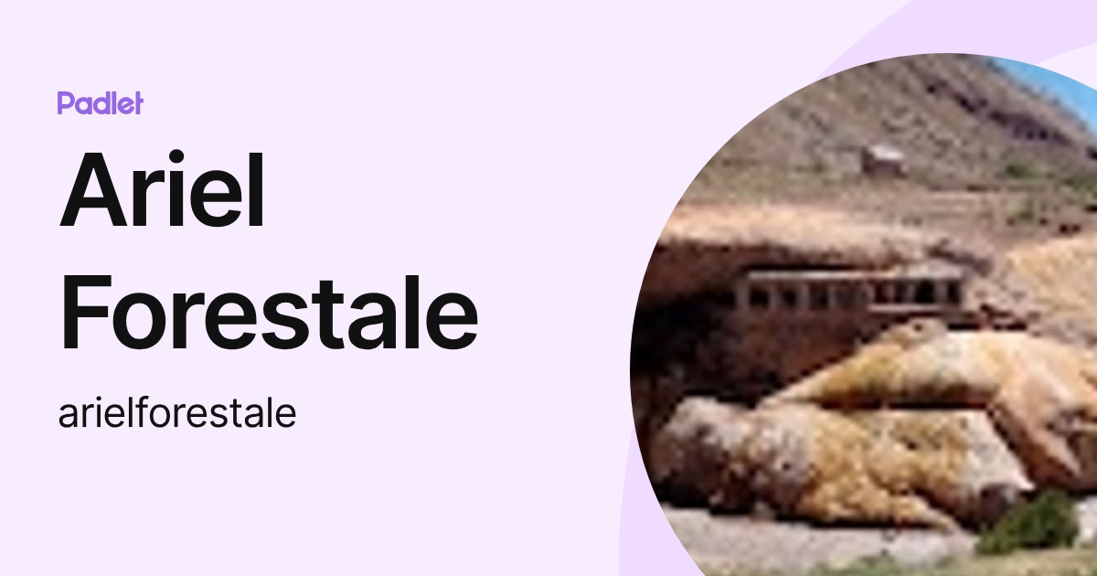 Ariel Forestale (arielforestale) profile | Padlet