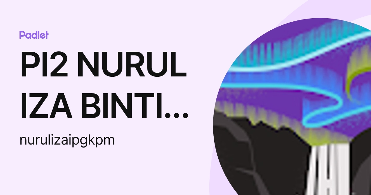 PI2 NURUL IZA BINTI ABU BAKAR (nurulizaipgkpm) profile | Padlet