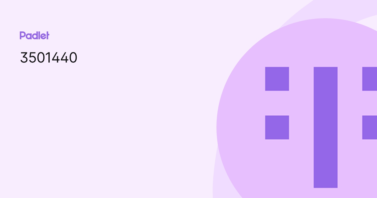 3501440 profile | Padlet