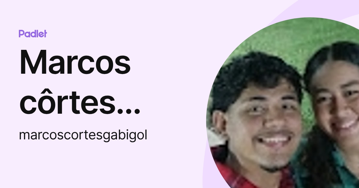 Marcos côrtes Gabigol (marcoscortesgabigol) profile | Padlet