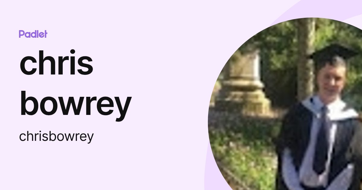 chris bowrey (chrisbowrey) profile | Padlet