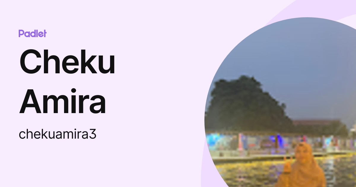Cheku Amira (chekuamira3) profile | Padlet