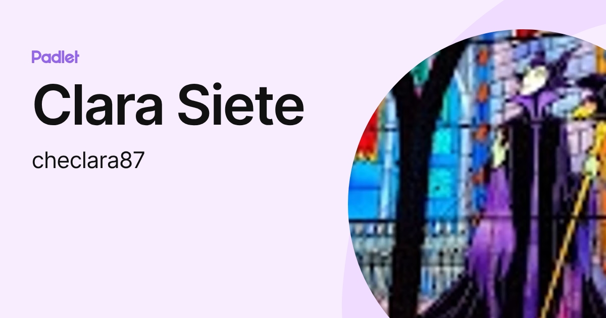 Clara Siete (checlara87) profile | Padlet
