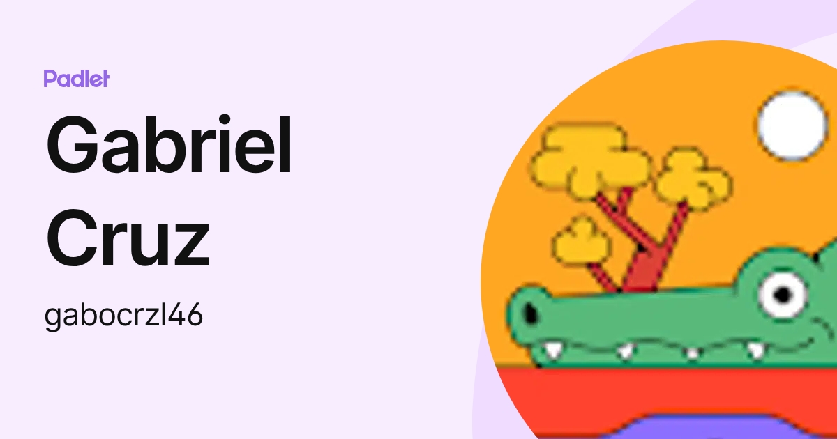 Gabriel Cruz (gabocrzl46) profile | Padlet