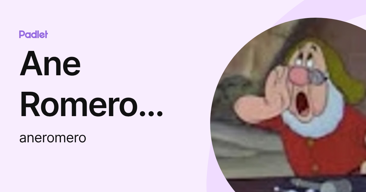 Ane Romero García (aneromero) profile | Padlet