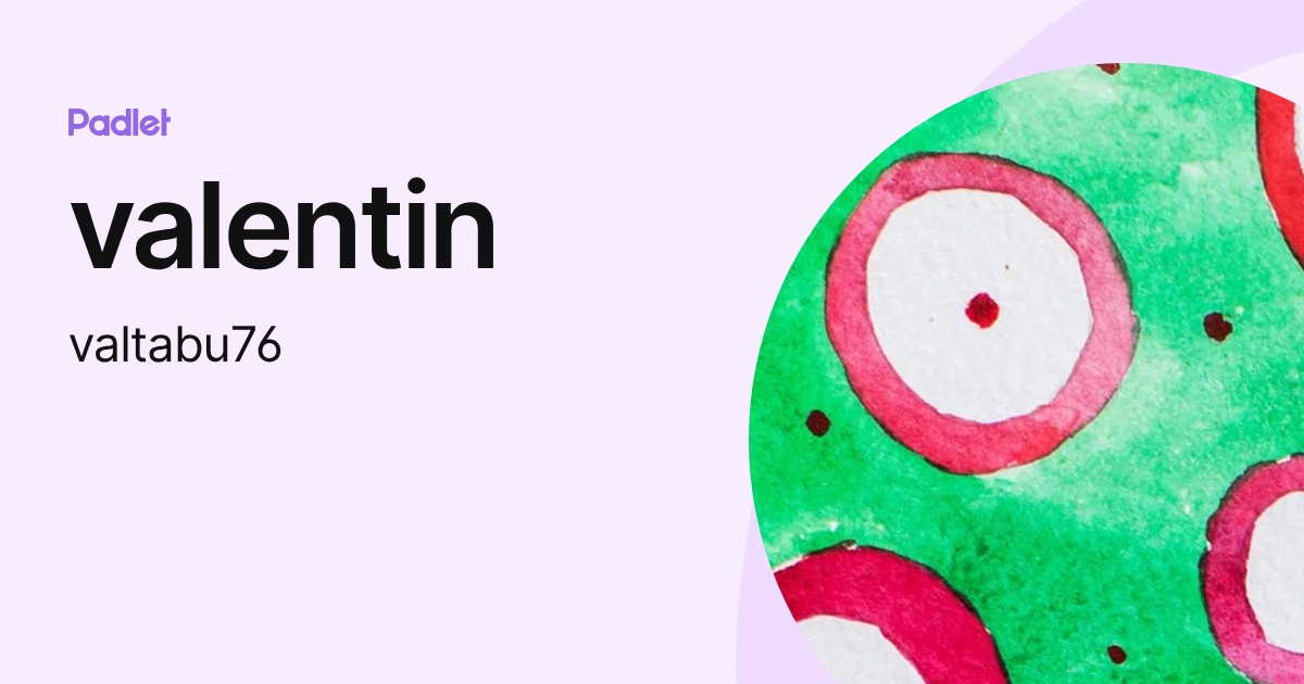 valentin (valtabu76) profile | Padlet