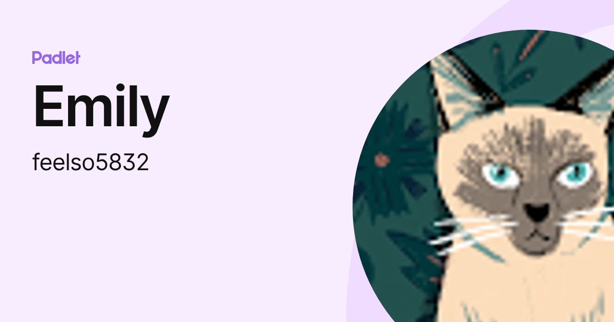 Emily (feelso5832) profile | Padlet