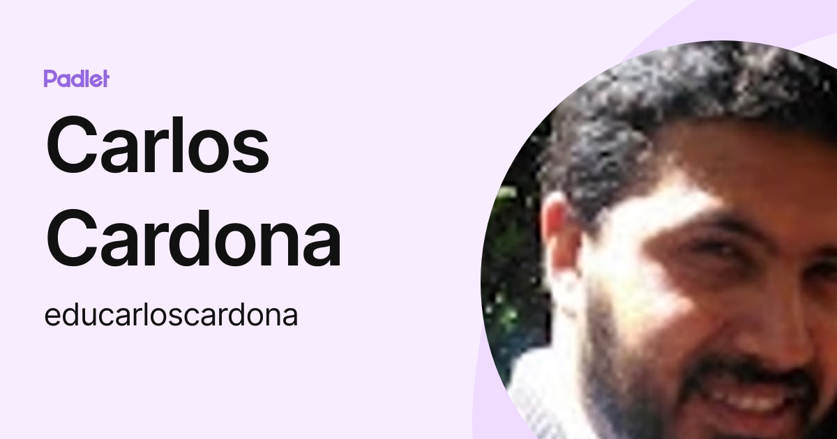 Carlos Cardona Educarloscardona Profile Padlet