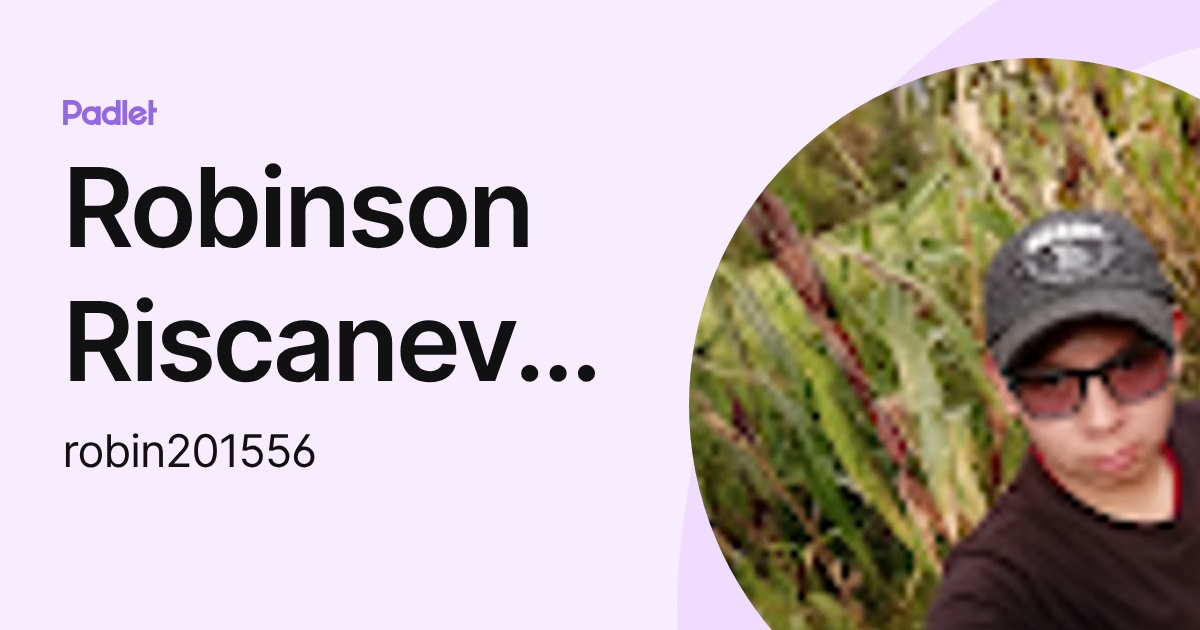 Robinson Riscanevo Gonzalez (robin201556) profile | Padlet