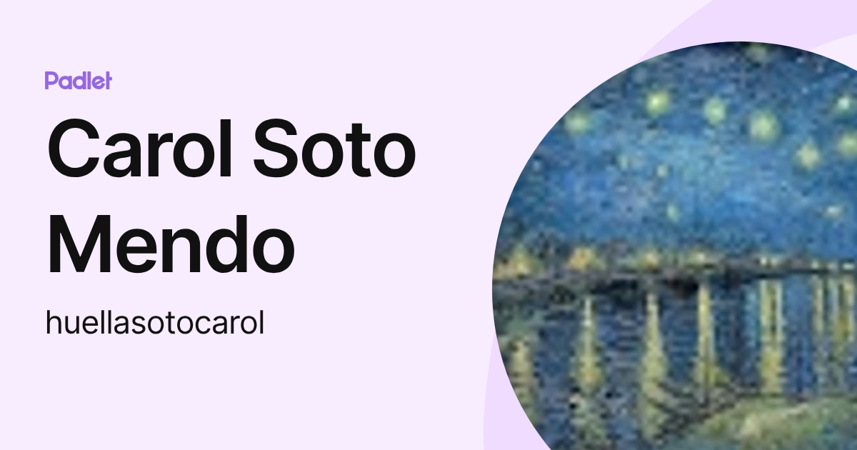 Carol Soto Mendo (huellasotocarol) profile | Padlet