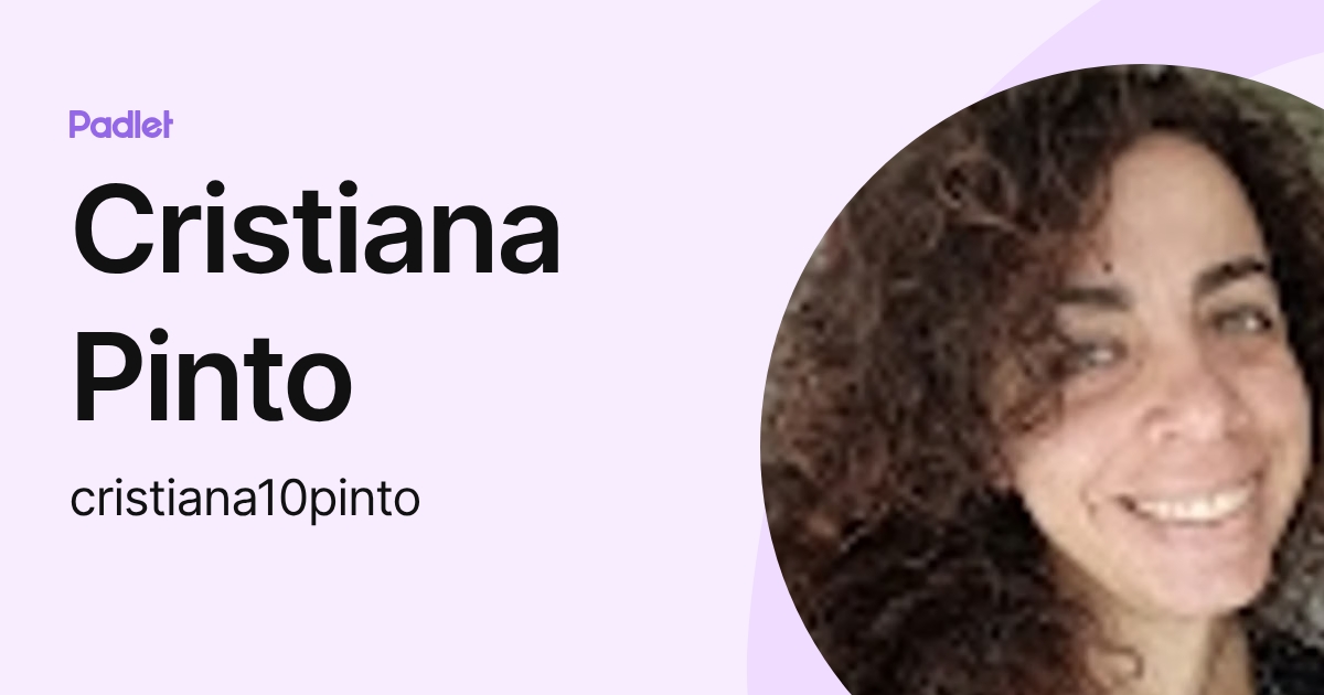 Cristiana Pinto (cristiana10pinto) profile | Padlet