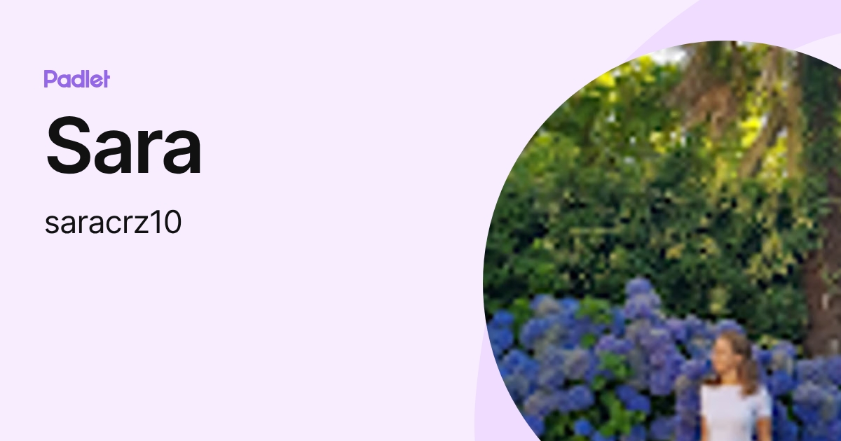 Sara (saracrz10) profile | Padlet